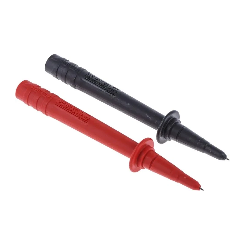 Fluke Lantern Test Probe, 1kV Voltage, 10A Current, Black and Red, Lantern Tip TP74