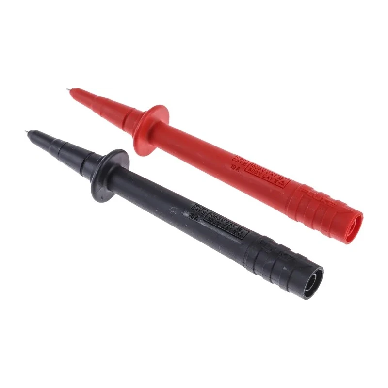 Fluke Lantern Test Probe, 1kV Voltage, 10A Current, Black and Red, Lantern Tip TP74
