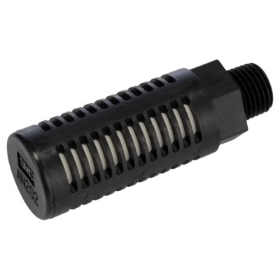 SMC Polyvinyl Fluoride Pneumatic Silencer Threaded R 1/4in 1 MPa 35dB Noise Reduction AN202-02