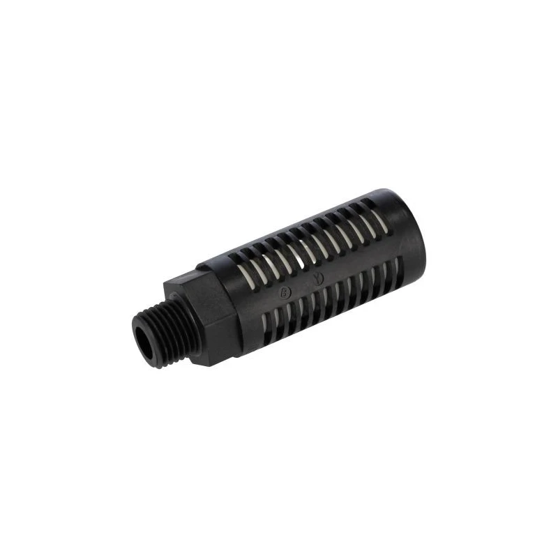 SMC Polyvinyl Fluoride Pneumatic Silencer Threaded R 1/4in 1 MPa 35dB Noise Reduction AN202-02