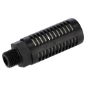 SMC Polyvinyl Fluoride Pneumatic Silencer Threaded R 1/4in 1 MPa 35dB Noise Reduction AN202-02