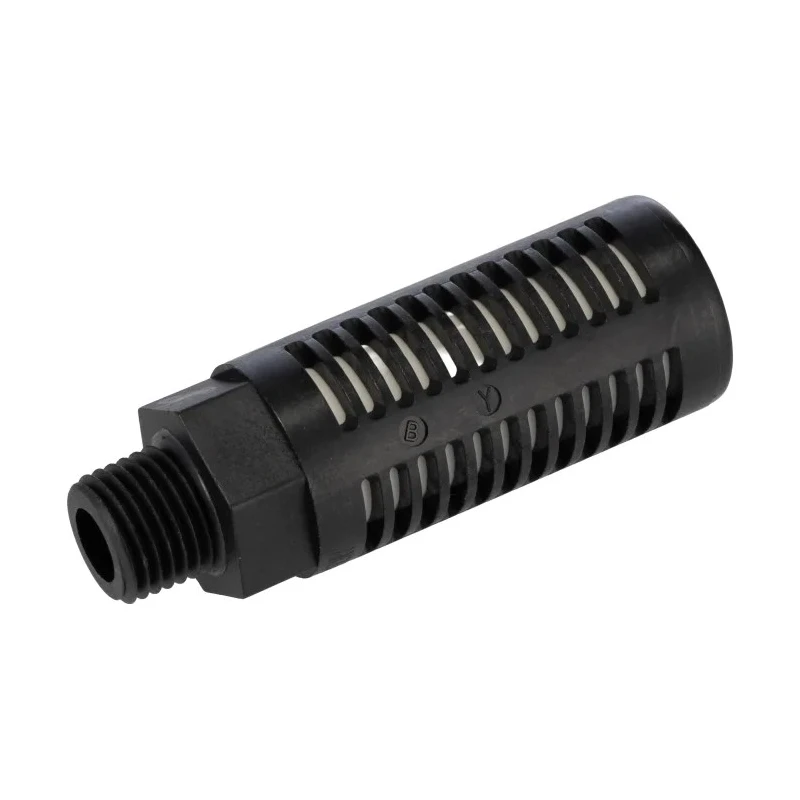 SMC Polyvinyl Fluoride Pneumatic Silencer Threaded R 1/4in 1 MPa 35dB Noise Reduction AN202-02