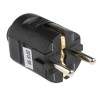 RS PRO Mains Plug Type F German Schuko 16A 250V Black Cable Screw Termination 849-6112