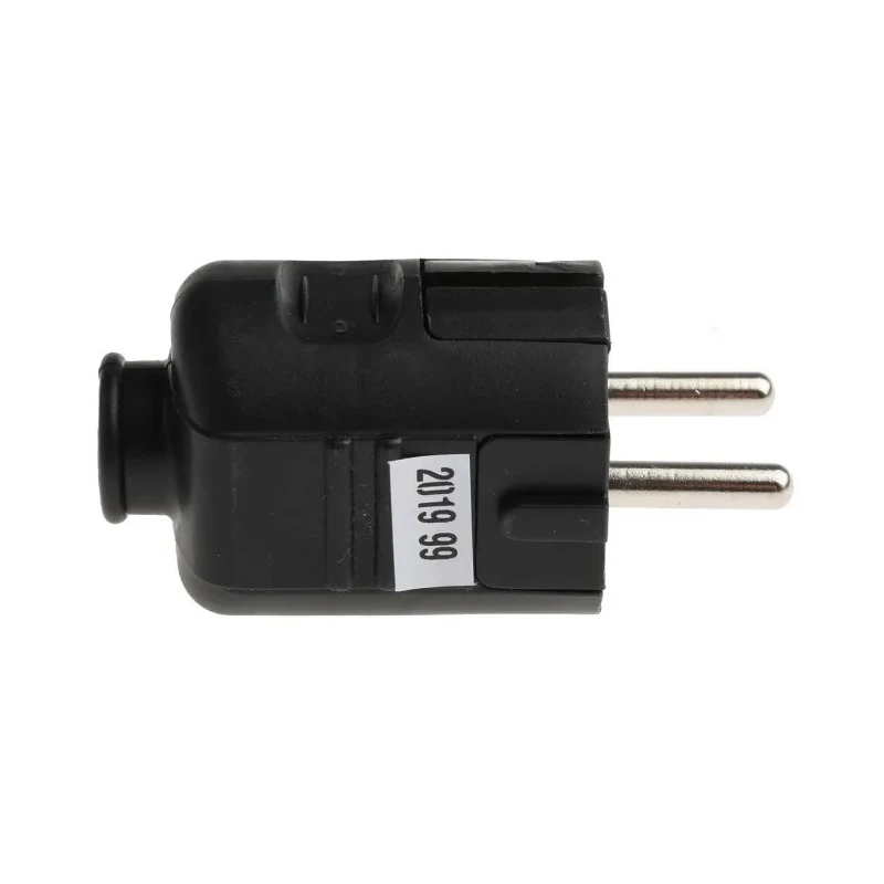 RS PRO Mains Plug Type F German Schuko 16A 250V Black Cable Screw Termination 849-6112