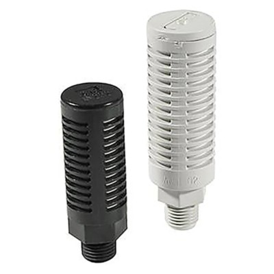 SMC Resin Pneumatic Silencer 3/8 in R Threaded NPT 1 MPa Maximum Operating Pressure AN30-N03
