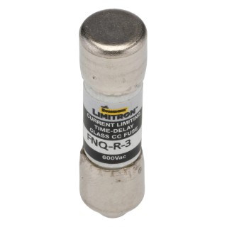 Eaton 3A T Melamine Cartridge Fuse 10 x 38 mm, 600V AC, Time Delay FNQ-R-3
