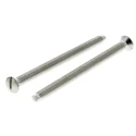RS PRO Slot Raised Countersunk Steel Machine Screw M3.5 Thread 50mm Length 850-7461
