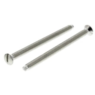 RS PRO Slot Raised Countersunk Steel Machine Screw M3.5 Thread 50mm Length 850-7461