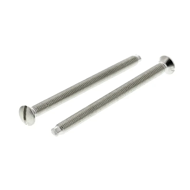 RS PRO Slot Raised Countersunk Steel Machine Screw M3.5 Thread 50mm Length 850-7461