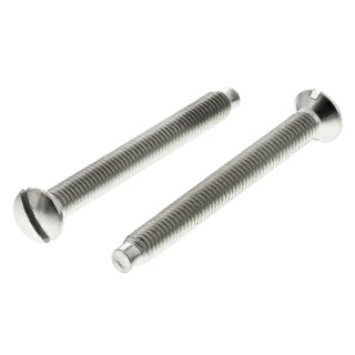 RS PRO Slot Raised Countersunk Steel Machine Screw M3.5 Thread, 35 mm Length 850-7464