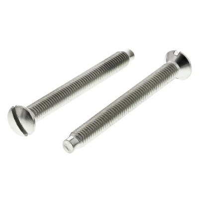 RS PRO Slot Raised Countersunk Steel Machine Screw M3.5 Thread, 35 mm Length 850-7464