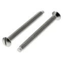 RS PRO Slot Raised (Countersunk) Steel Machine Screw M3.5 Thread Length 40 mm Nickel Finish 850-7467