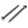RS PRO Slot Raised (Countersunk) Steel Machine Screw M3.5 Thread Length 40 mm Nickel Finish 850-7467