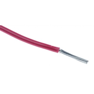 RS PRO Red 0.34 mm² 22 AWG Hook Up Wire, 7/0.25 mm Core Strands, 250 m Length, Polyvinyl Chloride Insulation, 250 851-3582
