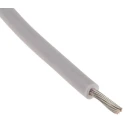 RS PRO White 0.6 mm² Hook Up Wire, 20 AWG, 19/0.2 mm Core Strands, 100 m Length, Polyvinyl Chloride Jacket 851-3618