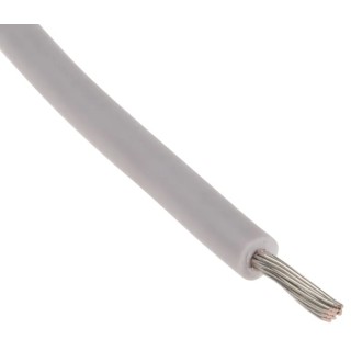 RS PRO White 0.6 mm² Hook Up Wire, 20 AWG, 19/0.2 mm Core Strands, 100 m Length, Polyvinyl Chloride Jacket 851-3618