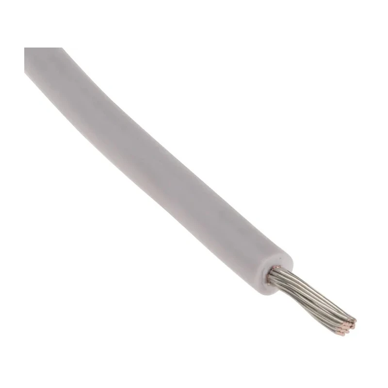RS PRO White 0.6 mm² Hook Up Wire, 20 AWG, 19/0.2 mm Core Strands, 100 m Length, Polyvinyl Chloride Jacket 851-3618