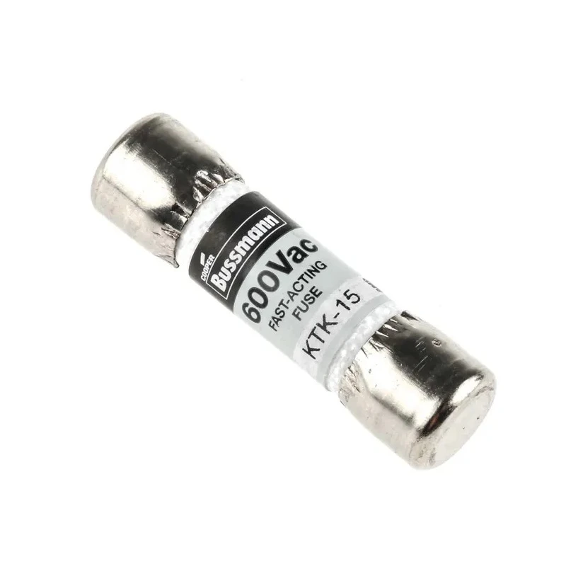 Eaton 15A Fast Acting Melamine Cartridge Fuse 10 x 38 mm, 600V AC KTK-15