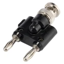 Fluke Test Connector Adapter Male BNC to Male Banana Jack with Beryllium Copper Alloy Contacts Nickel Plated BP881