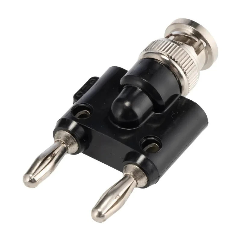 Fluke Test Connector Adapter Male BNC to Male Banana Jack with Beryllium Copper Alloy Contacts Nickel Plated BP881