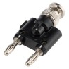 Fluke Test Connector Adapter Male BNC to Male Banana Jack with Beryllium Copper Alloy Contacts Nickel Plated BP881