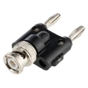 Fluke Test Connector Adapter Male BNC to Male Banana Jack with Beryllium Copper Alloy Contacts Nickel Plated BP881