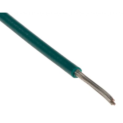 RS PRO Green 0.34 mm² Hook Up Wire, 22 AWG, 7/0.25 mm Core Strands, 250 m, Polyvinyl Chloride 851-3585