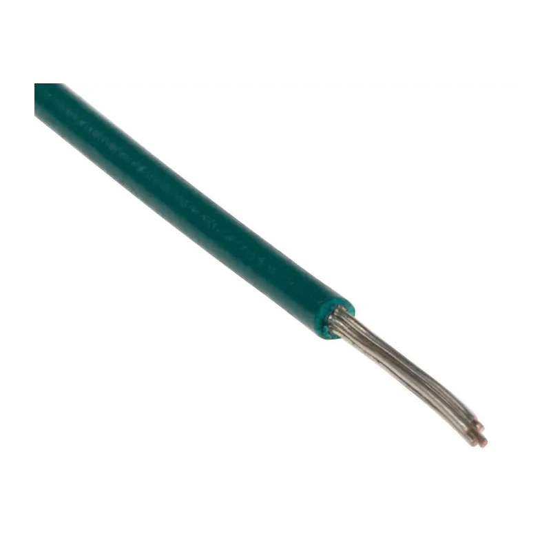 RS PRO Green 0.34 mm² Hook Up Wire, 22 AWG, 7/0.25 mm Core Strands, 250 m, Polyvinyl Chloride 851-3585