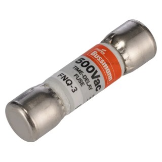 Eaton 3A T Fibreglass Cartridge Fuse 10 x 38 mm Time Delay 500V AC FNQ-3