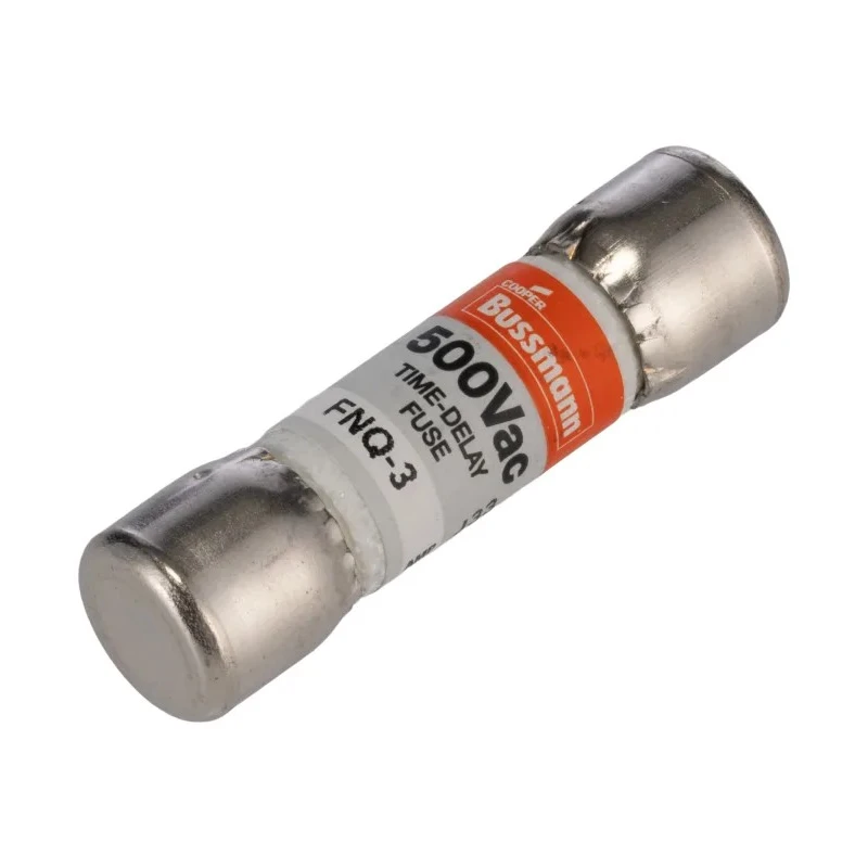 Eaton 3A T Fibreglass Cartridge Fuse 10 x 38 mm Time Delay 500V AC FNQ-3