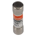 Eaton 3A T Fibreglass Cartridge Fuse 10 x 38 mm Time Delay 500V AC FNQ-3