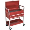 RS PRO 2 Drawer Wheeled Roller Cabinet Steel Tool Trolley 815mm Length 410mm Width 985mm Height Load Capacity 80kg 851-7581