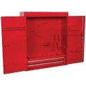 RS PRO 2 Drawer Tool Cabinet Heavy Gauge Steel Wall Mount 750mm Length 225mm Width 890mm Height Model 851-7610