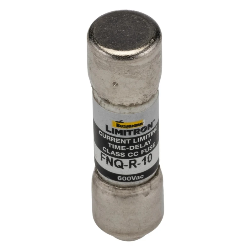 Eaton Cartridge Fuse 10A Current Rating 600V AC Melamine Body Time Delay FNQ-R-10