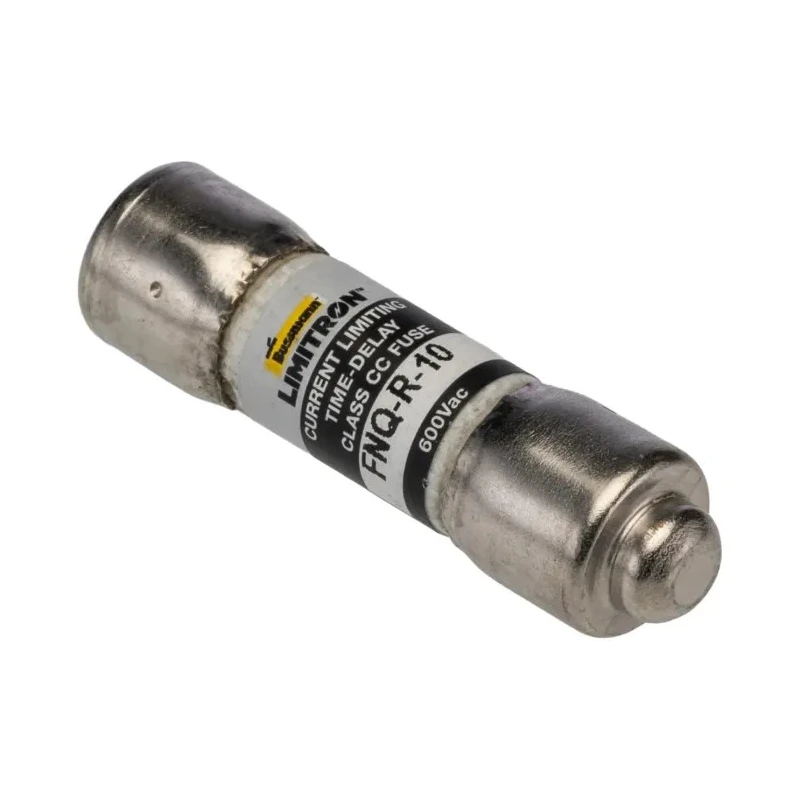 Eaton Cartridge Fuse 10A Current Rating 600V AC Melamine Body Time Delay FNQ-R-10