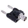 Pomona Black Male Test Connector Adapter 500V Voltage Nickel Plated Beryllium Copper Alloy BP880