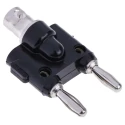 Pomona Black Male Test Connector Adapter 500V Voltage Nickel Plated Beryllium Copper Alloy BP880