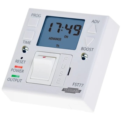 Timeguard Digital Time Switch Single Channel 230V AC 13A Resistive SPNO Contact FST77