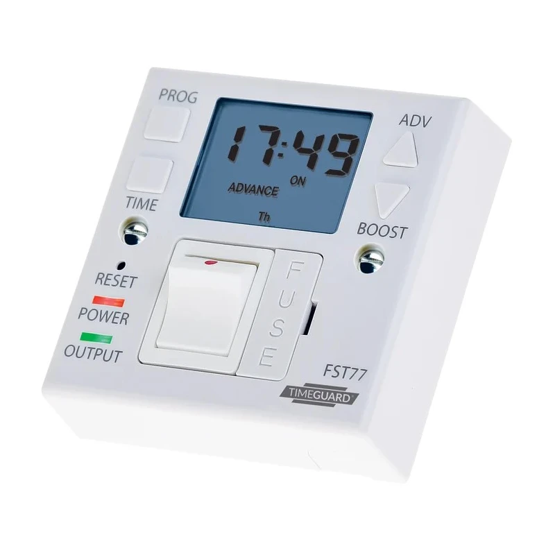 Timeguard Digital Time Switch Single Channel 230V AC 13A Resistive SPNO Contact FST77