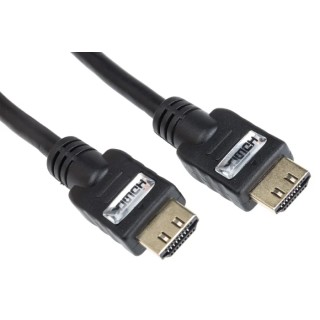 RS PRO 1 m HDMI Cable Male to Male High Speed Ethernet Black 852-5279