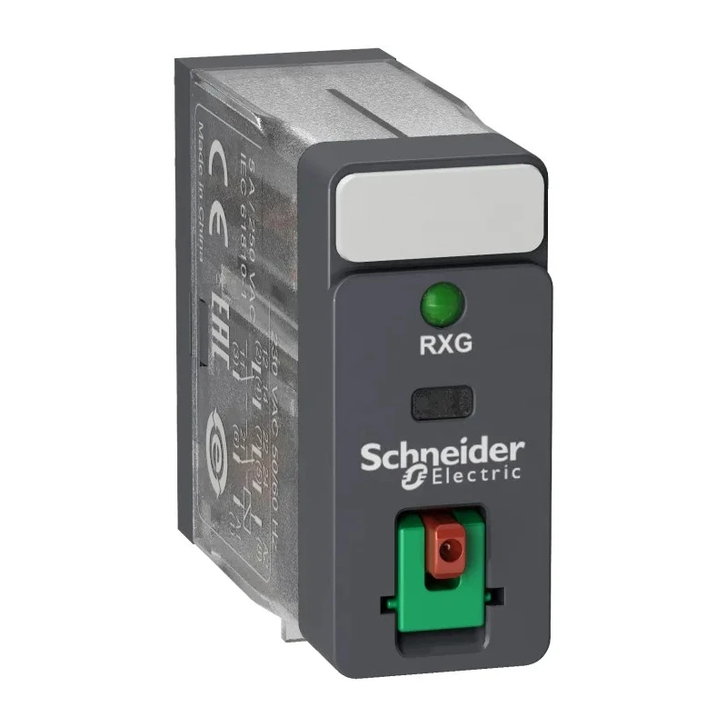 Schneider Electric Power Relay 230V AC Coil 5A Switching Current 2 CO Plug-In Harmony Relay RXG RXG22P7
