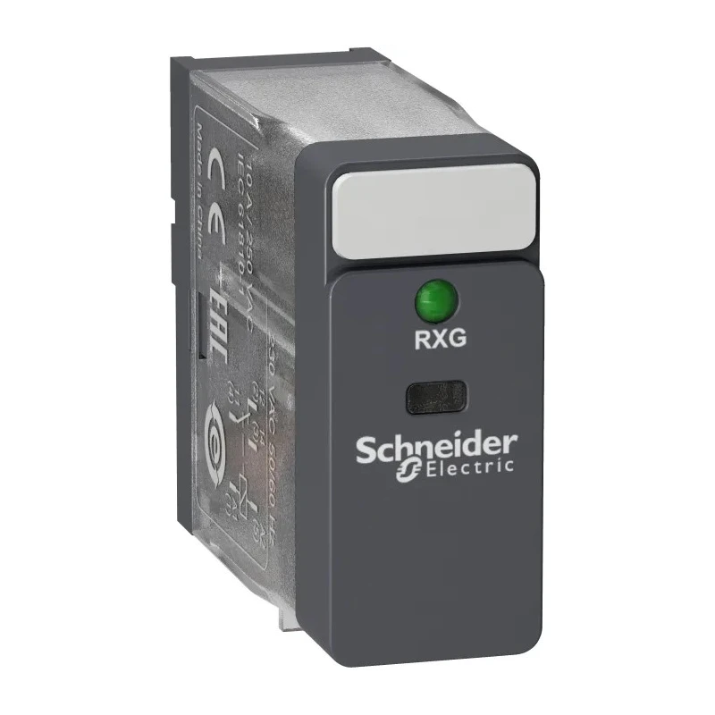 Schneider Electric Power Relay with 230V AC Coil, 10A Switching Current, SPDT Contact Configuration RXG13P7