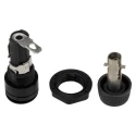 Eaton 16A 250V AC Panel Mount Fuse Holder 1 Pole for 5 x 20 mm Fuses HTB-44M-R