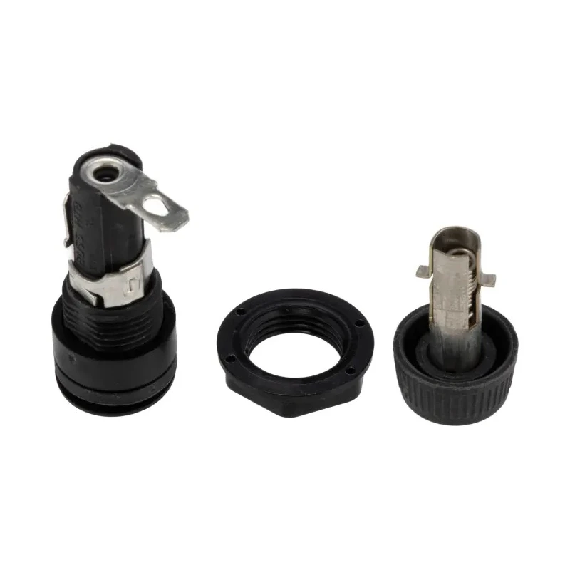 Eaton 16A 250V AC Panel Mount Fuse Holder 1 Pole for 5 x 20 mm Fuses HTB-44M-R