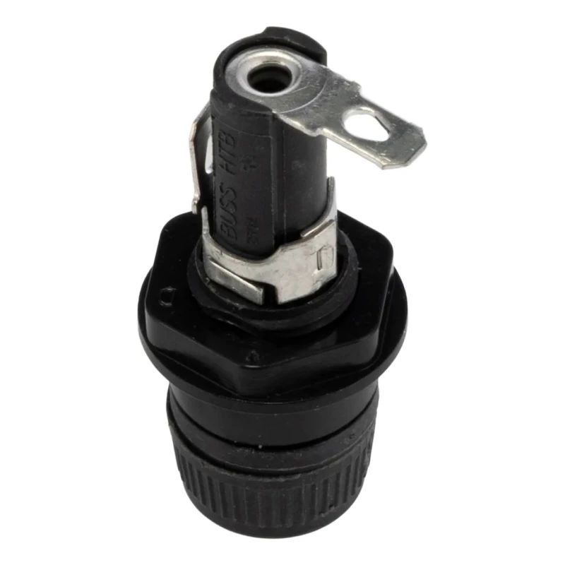 Eaton 16A 250V AC Panel Mount Fuse Holder 1 Pole for 5 x 20 mm Fuses HTB-44M-R