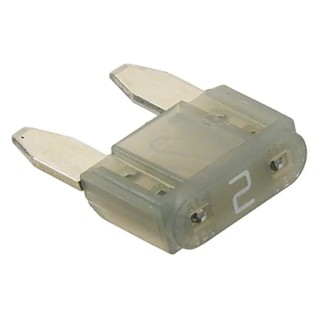 Eaton Mini Blade Car Fuse 2A 32V AC/DC Fast Acting Brass Body ATM-2