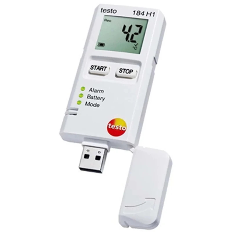 Testo 184-H1 Temperature Data Logger USB 2 Channel Battery Powered 64,000 Readings 0572 1845