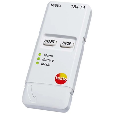 Testo 184-T4 Temperature Data Logger, USB, NFC, IP67, ±0.5 °K Accuracy, Lithium Battery, Measurement Range -80°C 0572 1844