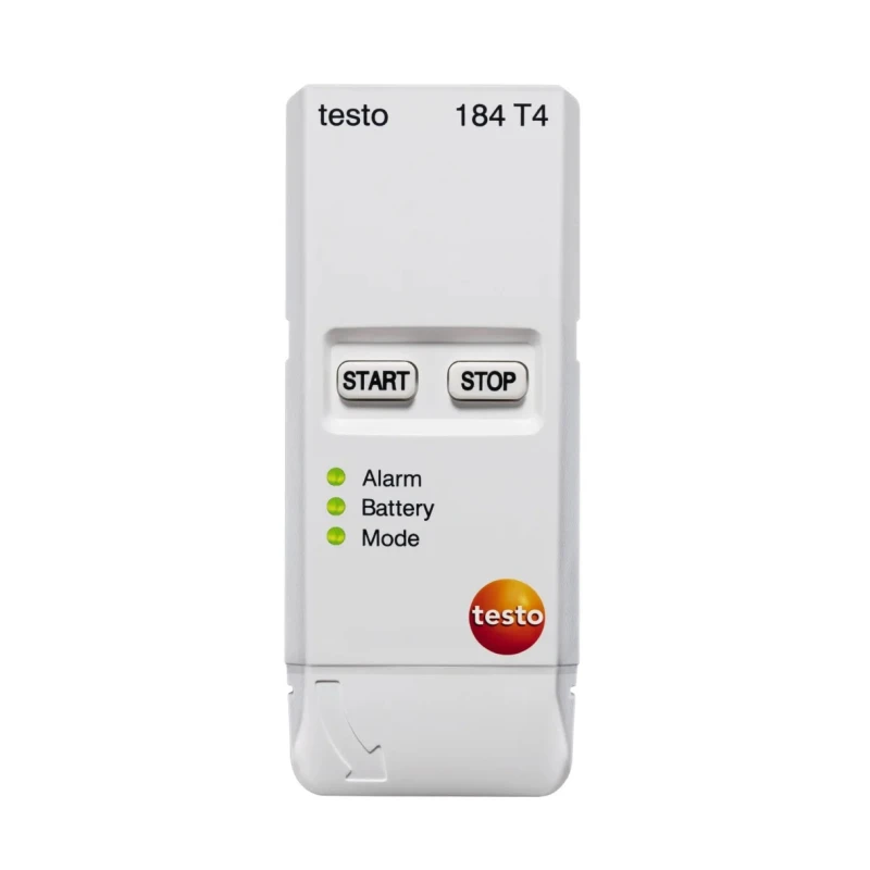 Testo 184-T4 Temperature Data Logger, USB, NFC, IP67, ±0.5 °K Accuracy, Lithium Battery, Measurement Range -80°C 0572 1844