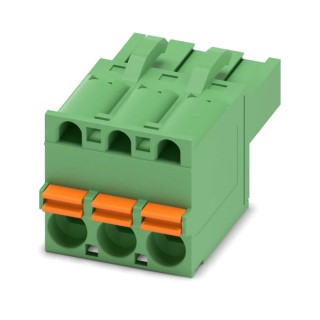 Phoenix Contact FKCT 2.5/3-ST Series Pluggable Terminal Block 3-Contact 5 mm Pitch 1 Row 1909223